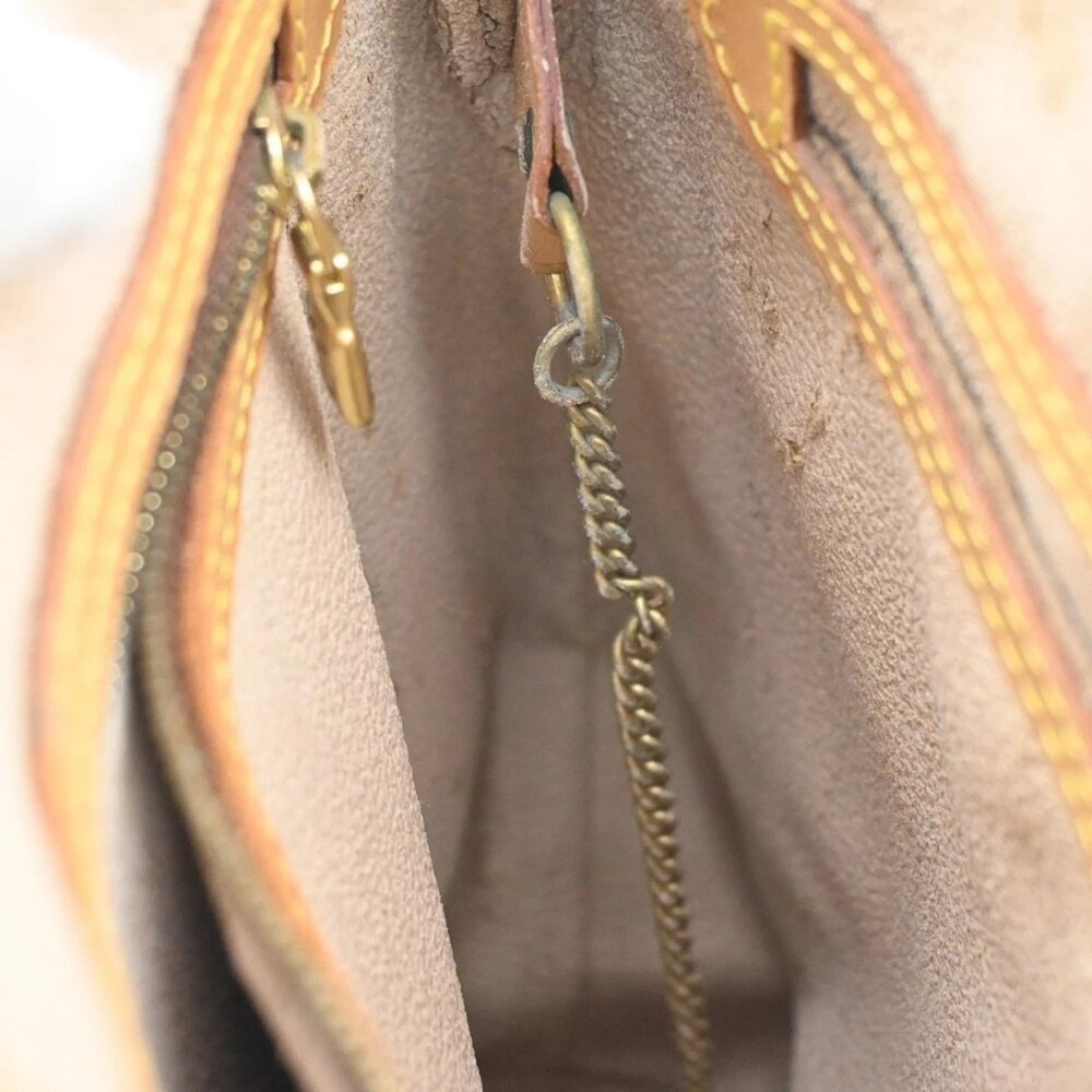 LOUIS VUITTON BUCKET PM Shoulder Tote Bag Monogram Leather Brown M42238 30AA147 - Picture 14 of 16